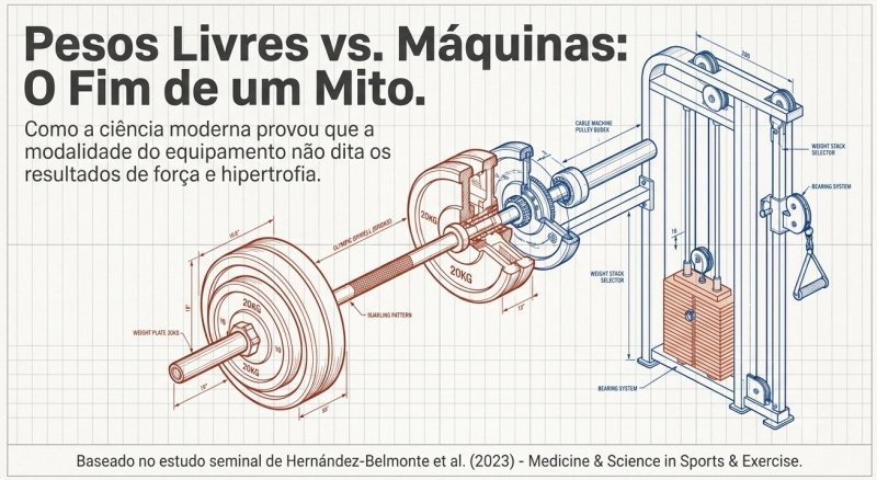 Pesos Livres vs. Máquinas: Eficácia no Ganho de Força e Hipertrofia