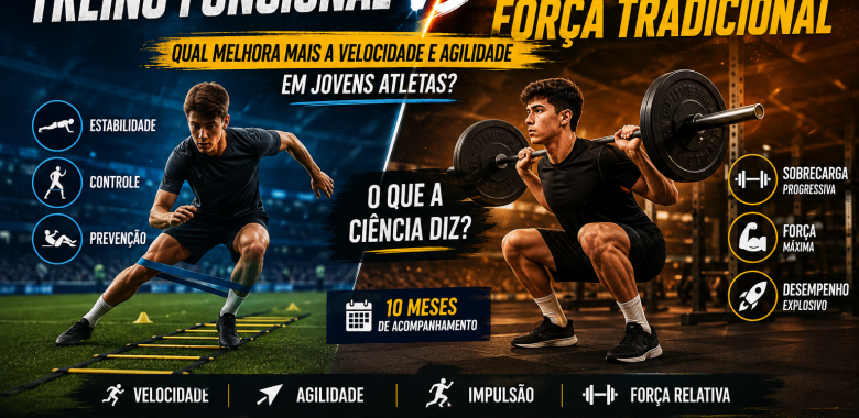 Treino de Força Tradicional vs. Funcional no Futebol: Qual Melhora Mais a Velocidade e Agilidade em Jovens Atletas?